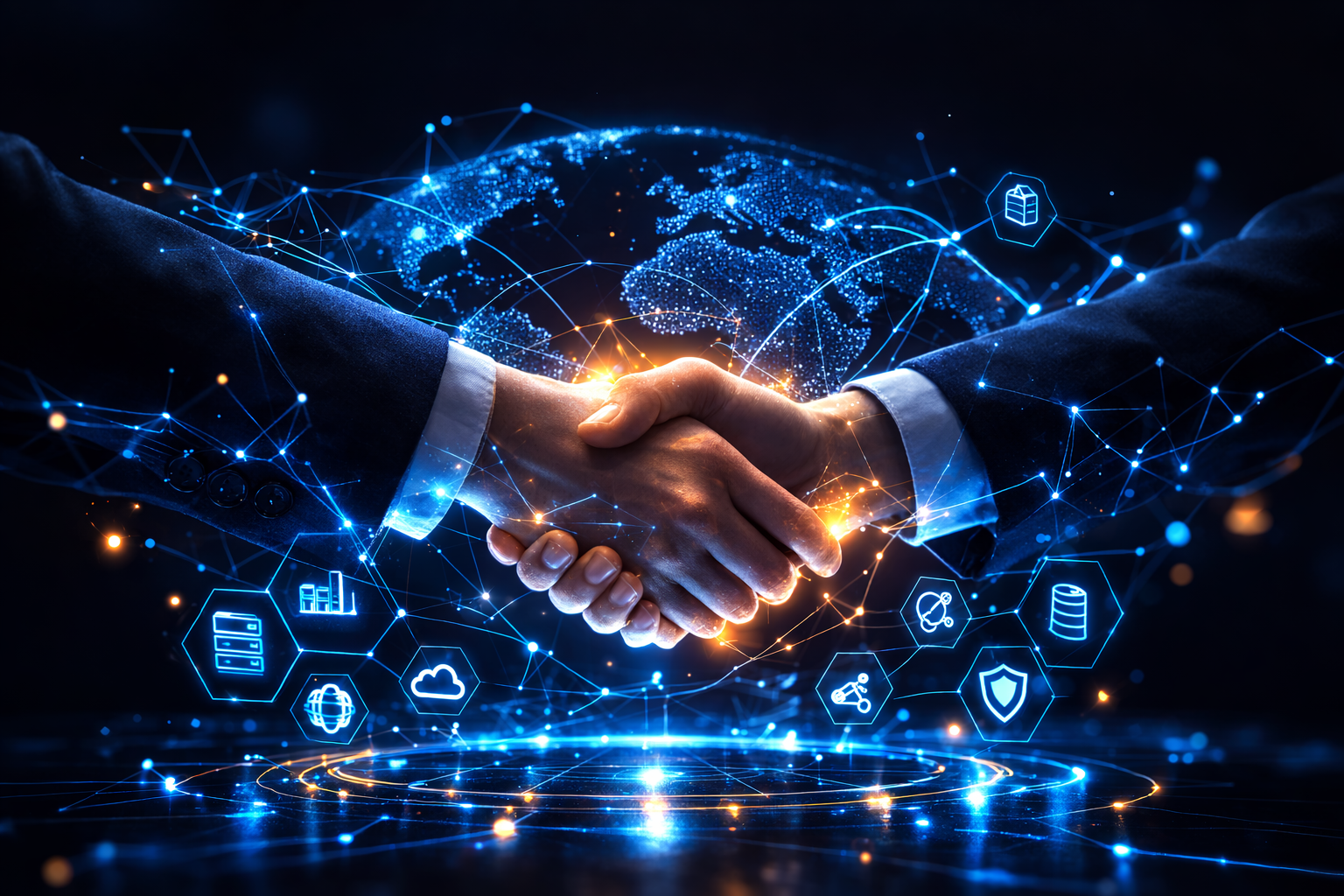 合作夥伴握手